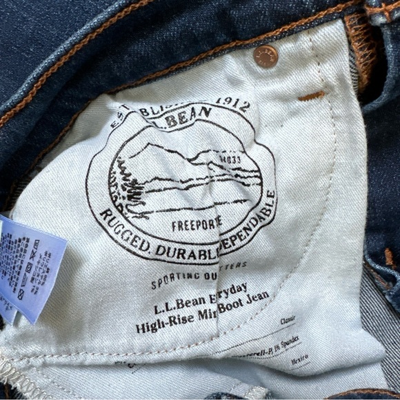 L.L Bean Women’s Jeans High-rise Mini Boot Jean Size 10 Regular - Picture 7 of 13